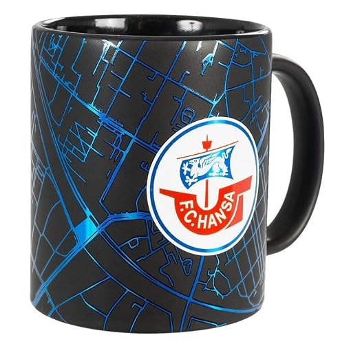 F.C. Hansa Rostock Tasse Becher Kaffeetasse ** Metallic **