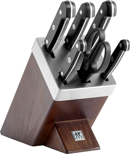 ZWILLING Gourmet Selbstschärfender Messerblock, 7-teilig, Made in Germany