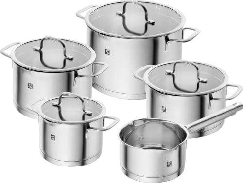 ZWILLING TrueFlow 5-teiliges Topfset, Induktion, Edelstahl