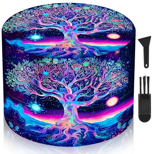 LHOEST Grinder Große Crusher, 63 mm Grinder Baum-Design Gewürzmühle, Pollen Grinders Metall 4-teiliges Set für Spice Gewürze