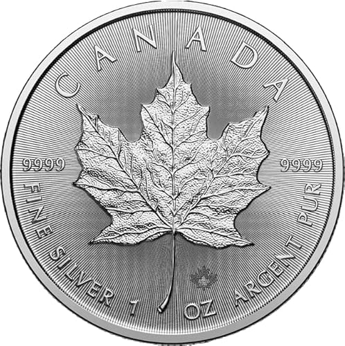 Generisch Maple Leaf Silbermünze, 1 Unze Feinsilber, 999er Silber, 2026 in Münzkapsel