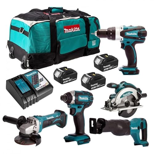 Combopack 5 Werkzeuge 18 V LXT (3 x 3,0 Ah) in Tragetasche LXT600 Makita DLX6046