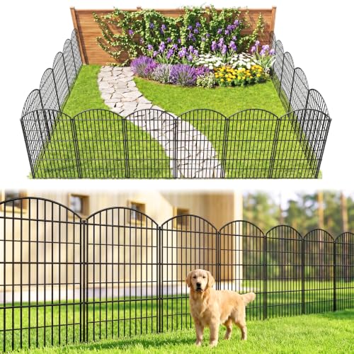 Thealyn Metall Gartenzaun, 101cm H x 71cm B, 5 Paneele, Gesamtlänge 3,5m