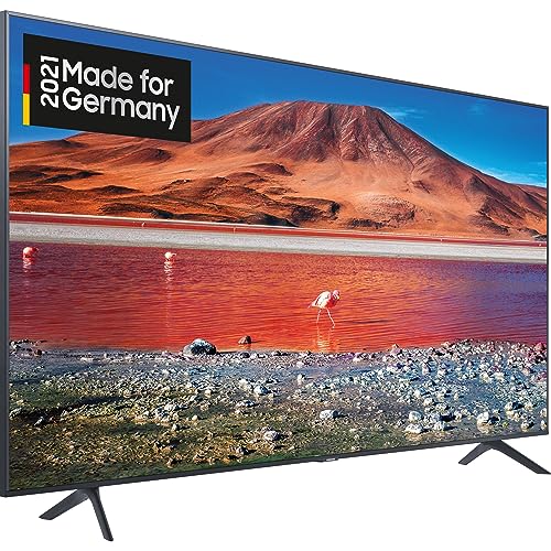 Samsung Crystal UHD 4K TV 43 Zoll (GU43AU7179UXZG, Deutsches Modell), HDR, Q-Symphony, rahmenloses Design, Smart TV [2021]