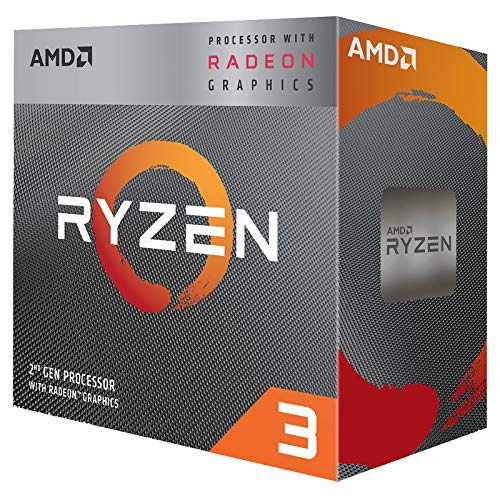 AMD Ryzen 3 3200G Prozessor (Radeon Vega 8 intergrierte Grafik, 4 Kerne/4 Threads, 65W DTP, AM4 Sockel, 6MB Cache, Bis zu 4.0 Ghz max boost Frequenz , wraith stealth Kühler)
