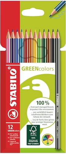 STABILO - Umweltfreundlicher Buntstift - GREENcolors - 12er Pack