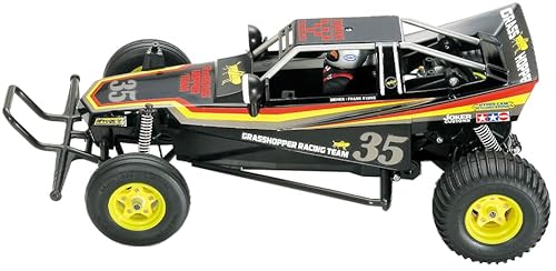 Tamiya 47522 1:10 RC The Grasshopper I Black Edition - ferngesteuertes Auto/Fahrzeug, Modellbau, Bausatz, Hobby, Zusammenbauen