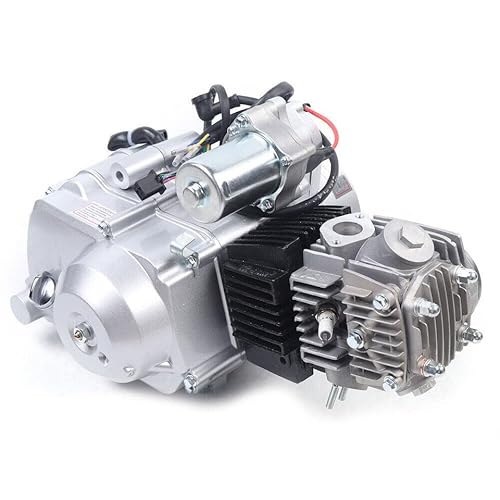125cc 4-Takt-Motor-Kit, halbautomatischer Elektrostarter 3+1 Rückwärtsgang, für ATV-Kart-Motocross-Motorrad, luftgekühlter Motor