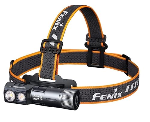 Fenix HM71R LED Stirnlampe und Winkeltaschenlampe mit max. 2.700 Lumen, Maximale Leuchtweite von 230 Metern, 500 Lumen Flutlicht und 5 Lumen inkl. 5.000mAh Akku und USB-C Ladekabel