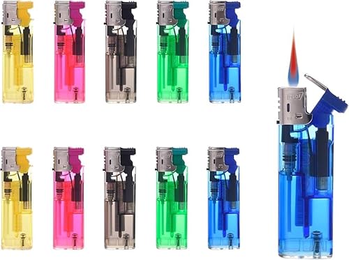 10 x Sturmfeuerzeug Feuerzeug Sturmflamme Turbo Flamme Wind Jetflamme + gratis 1 x Feuerzeug allaroundprofi24