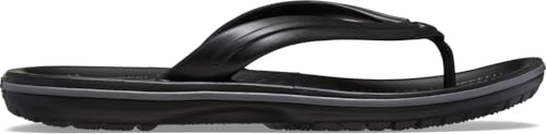 Crocs Unisex Erwachsene Crocband Flip Flip, Black/Slate Grey, 39/40 EU