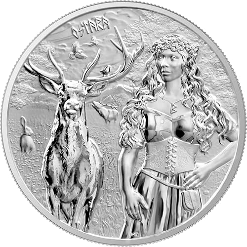 1 unze Silbermünze Germania Mint - Valkyries Series - Ostara 2023 1 oz Silber Silver Silber silver coin nur 25.000 Stück weltweit!