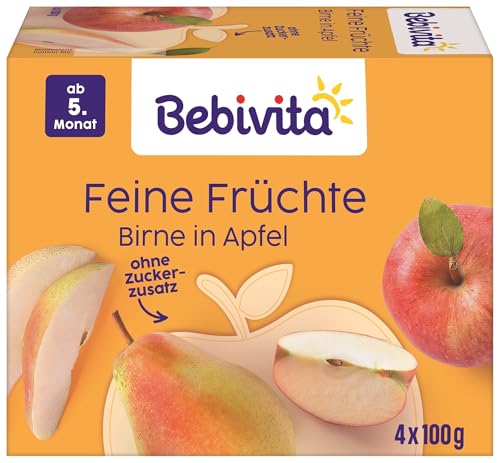 Bebivita Birne in Apfel, 6er Pack ( 6 x 4 x 100 g )
