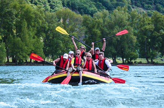 Riverrafting auf dem Rhein bei Assmannshausen