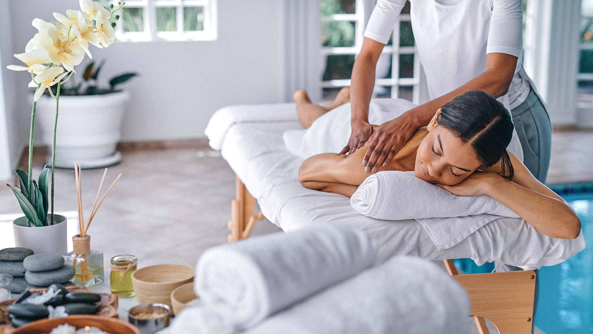 Beauty-Anwendung mit Massage