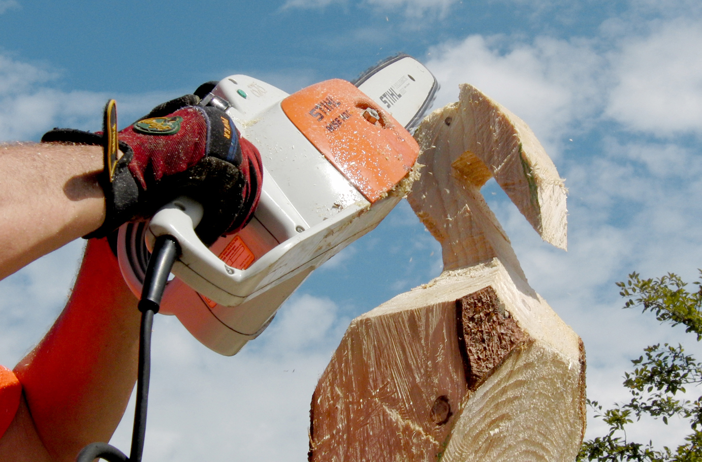 Schnitzen mit der Kettensäge