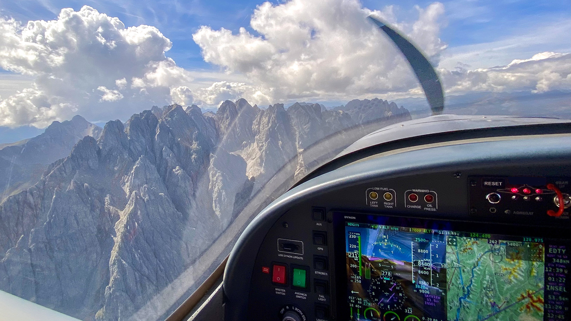 Flugzeug Rundflug Schwäbisch Hall im Cockpit (50 Min.)