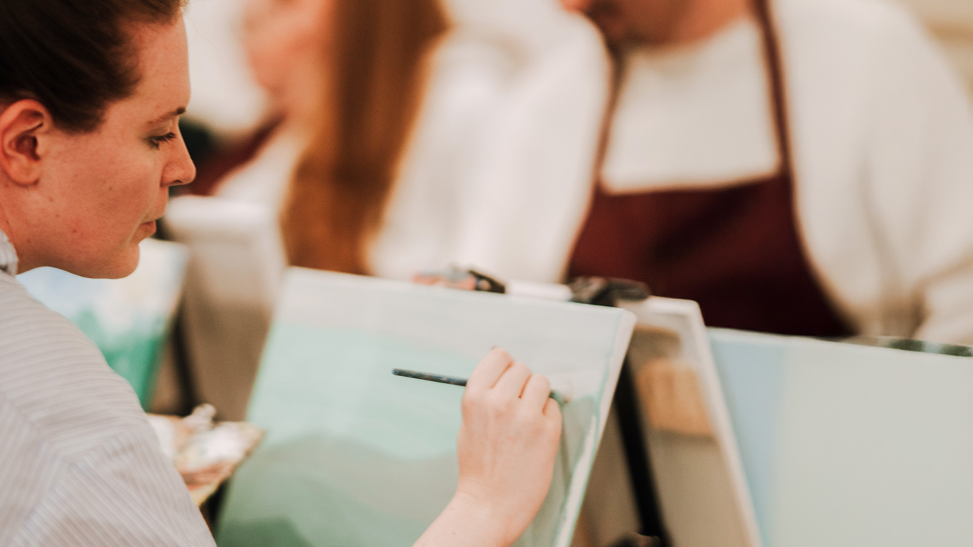 Paint & Drink mit Strukturpaste München