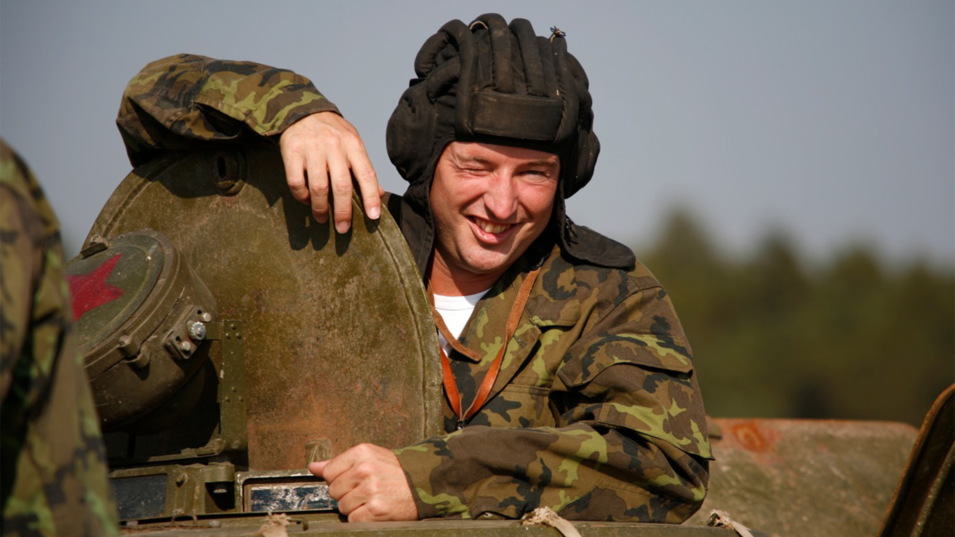 Panzer-Taxi bei Prag