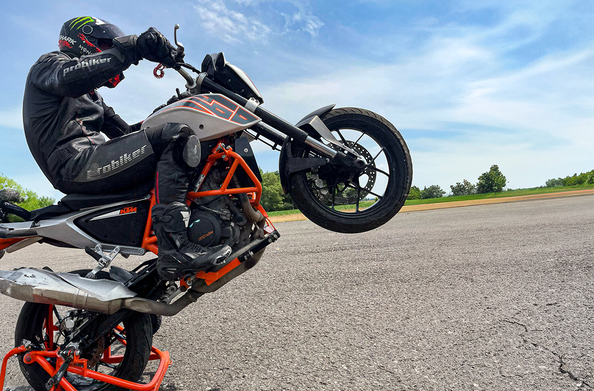 Motorrad Stunt Training Lübbecke