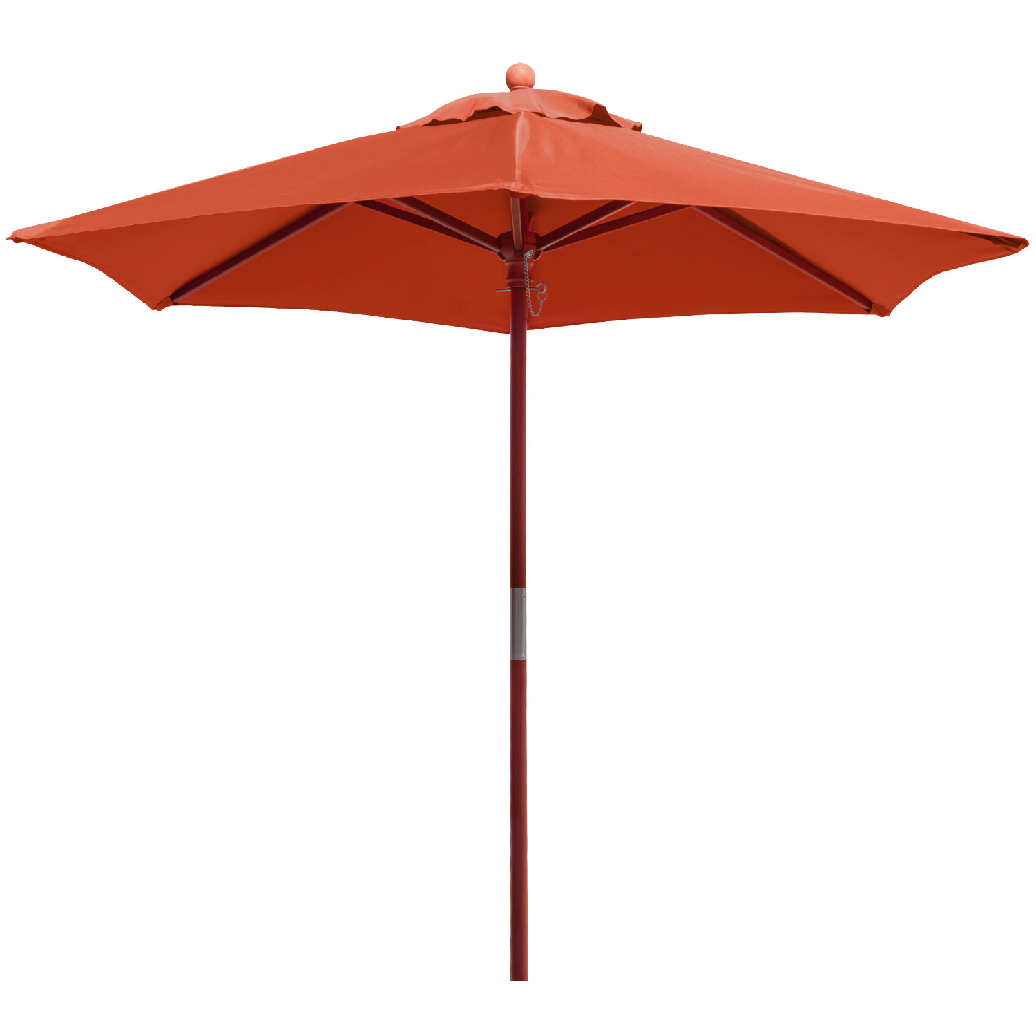 anndora Sonnenschirm 2,1m rund Terracotta Winddach UV-Schutz