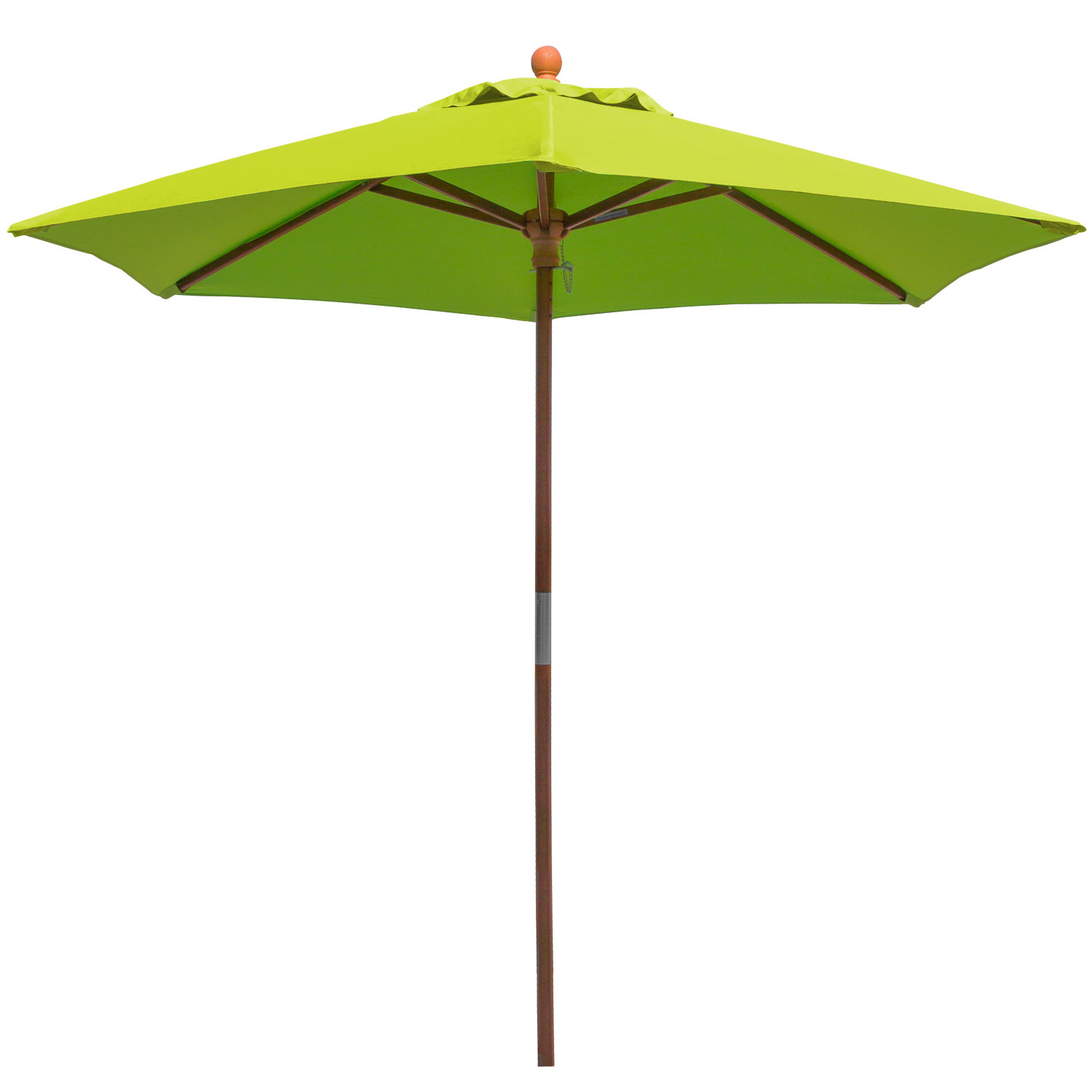 anndora® Sonnenschirm 2m rund Apfelgrün Limette Winddach UV-Schutz