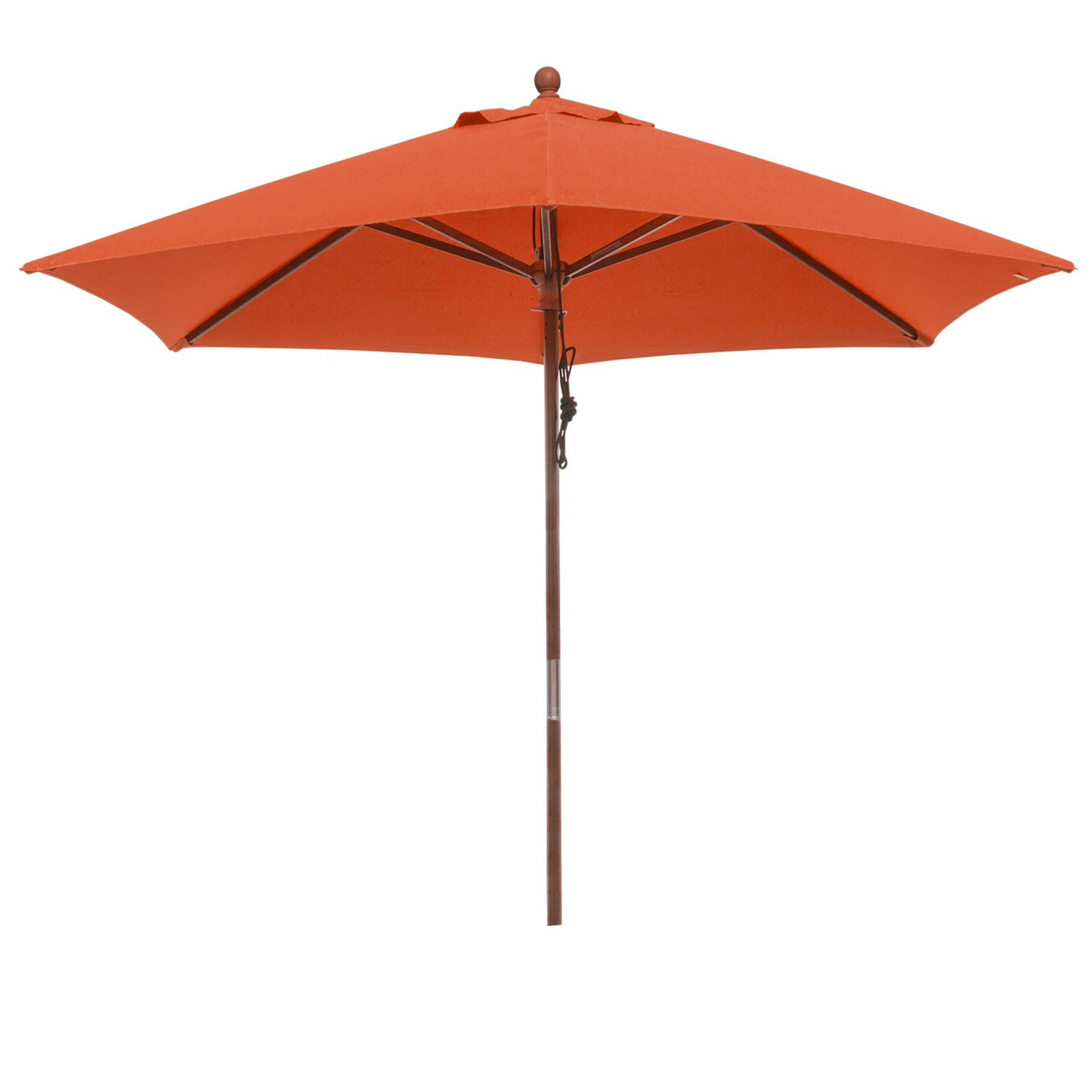 anndora Sonnenschirm 2,5m rund Terracotta Winddach UV-Schutz