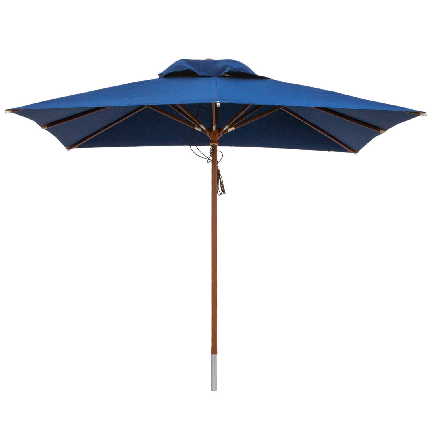 anndora Sonnenschirm Gartenschirm 3x3m eckig Navy Dunkelblau Winddach UV-Schutz