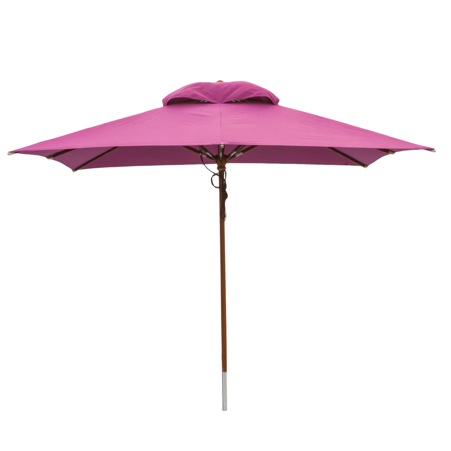 anndora Sonnenschirm Gartenschirm 3x3m eckig Lila Winddach UV-Schutz
