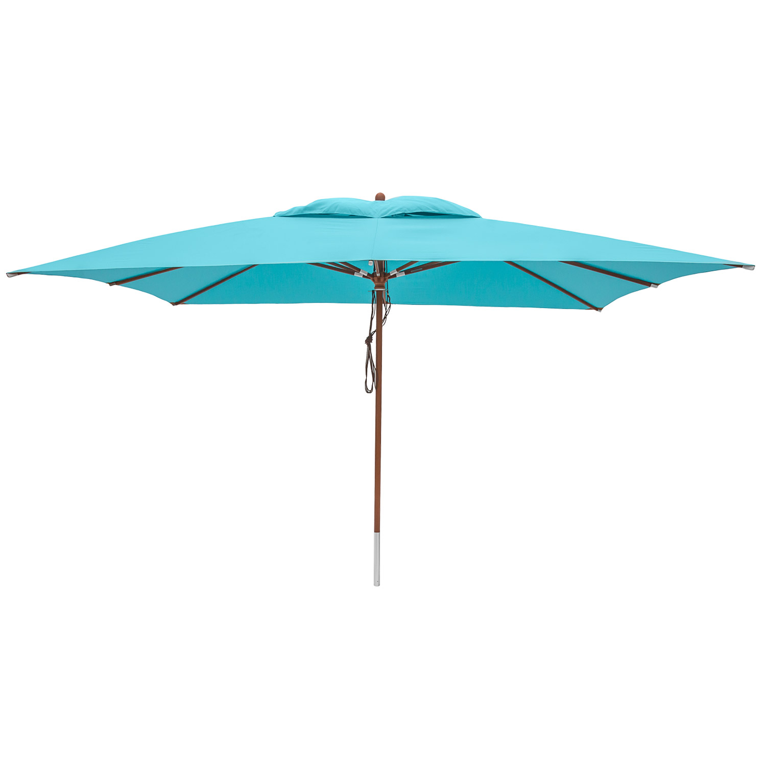 anndora Sonnenschirm 3x4m eckig Hellblau Himmelblau Winddach UV-Schutz