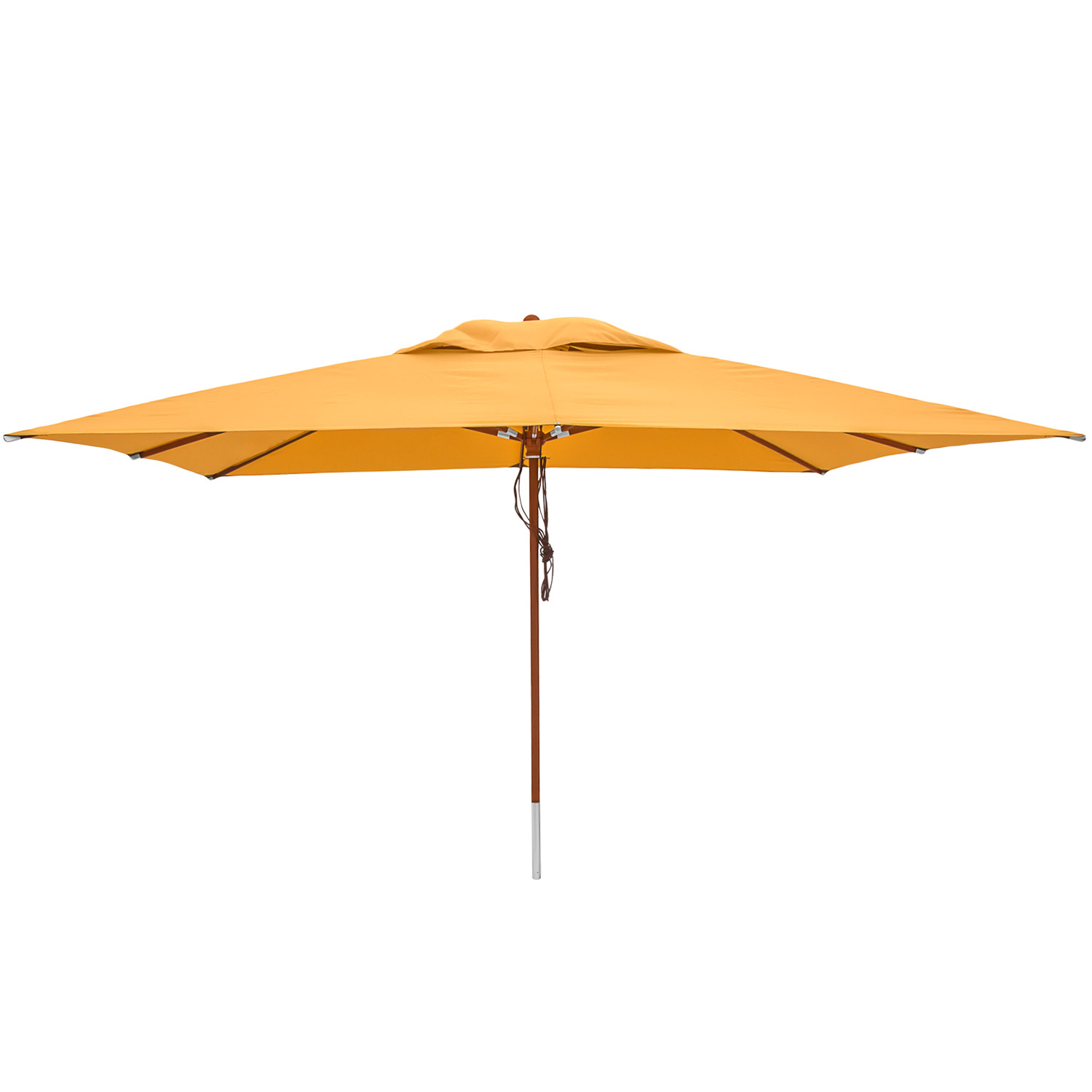 anndora Sonnenschirm 3x4m eckig Sahara Gelb Winddach UV-Schutz