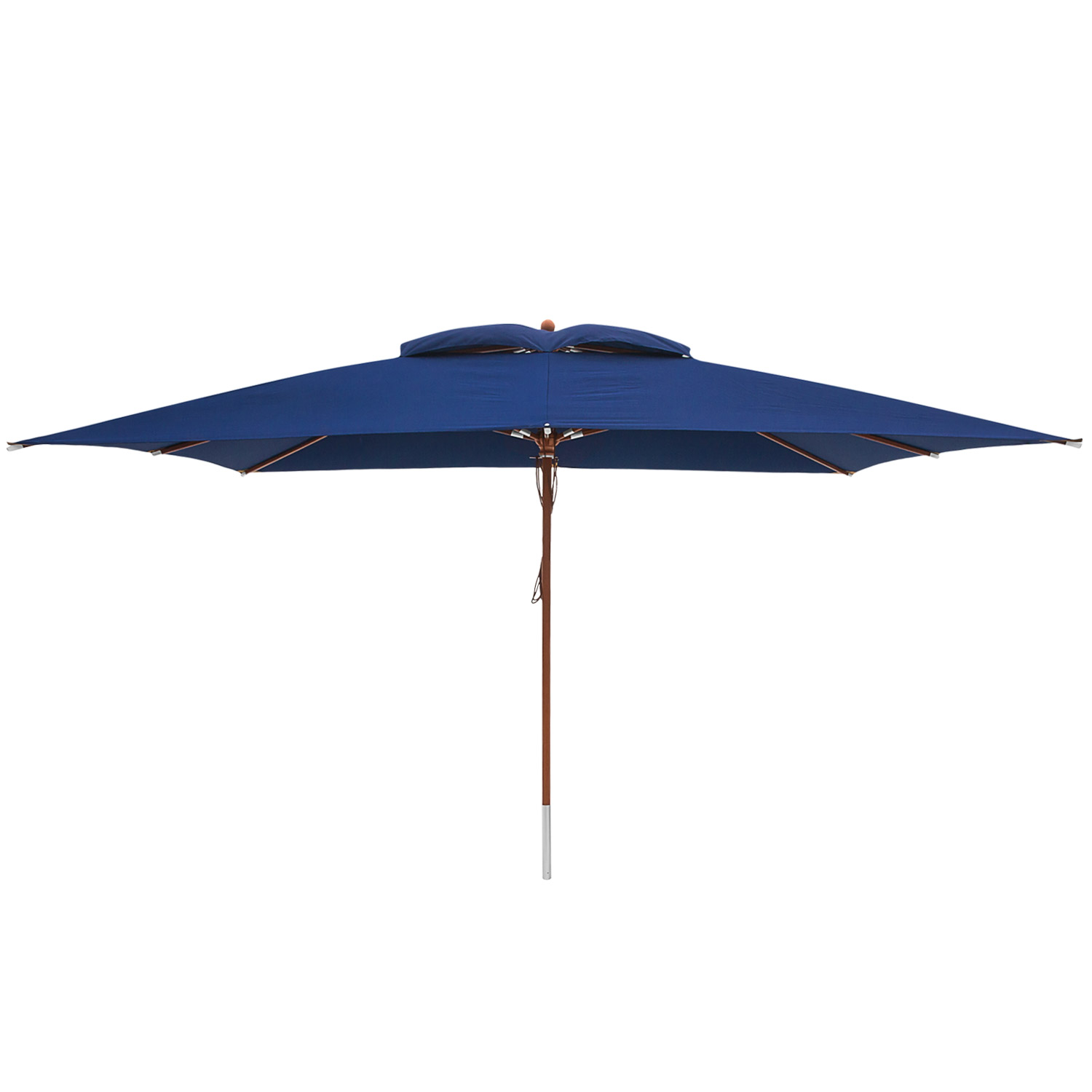 anndora Sonnenschirm 3x4m eckig Navy Dunkelblau Winddach UV-Schutz
