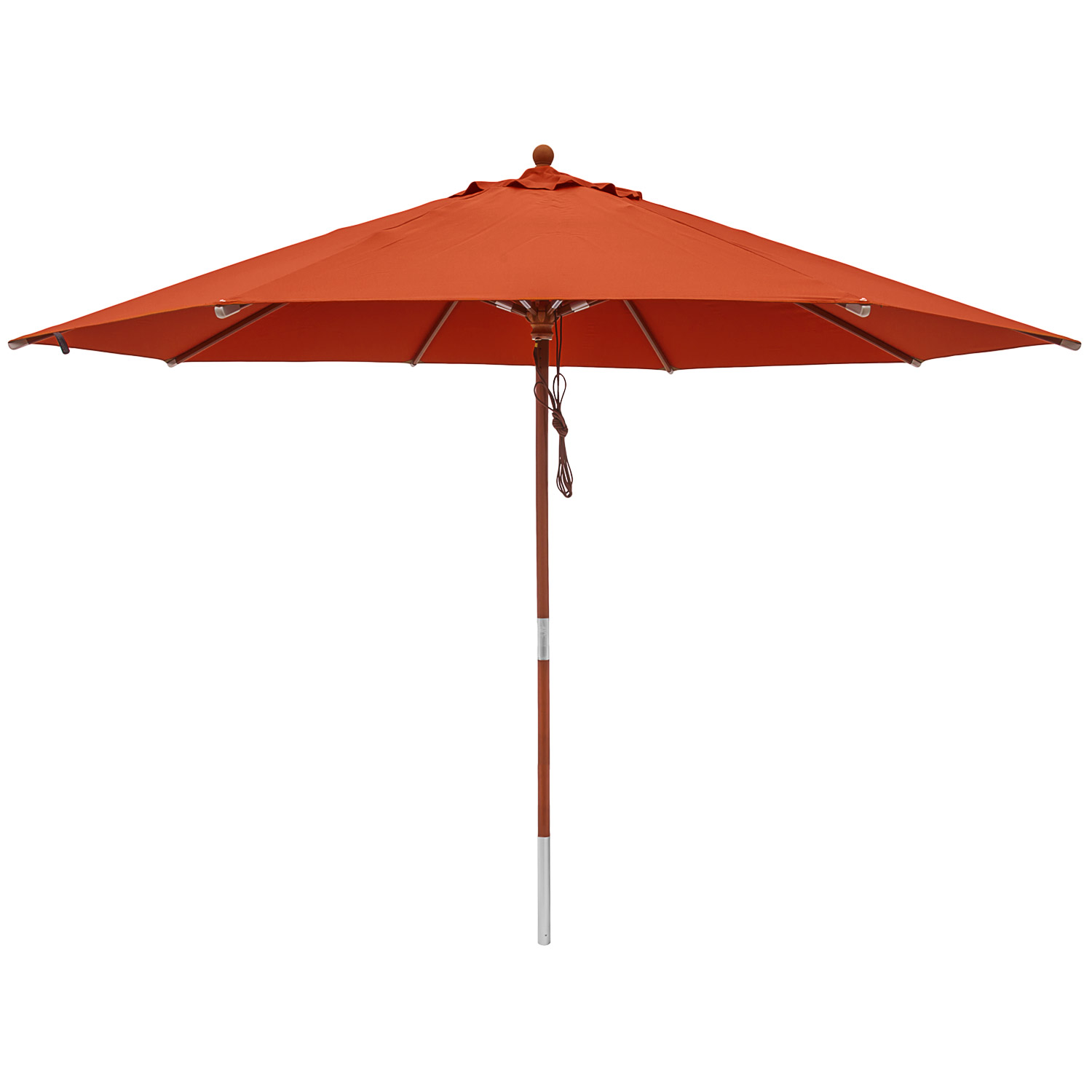 anndora Sonnenschirm 3,5m rund Terracotta Winddach UV-Schutz
