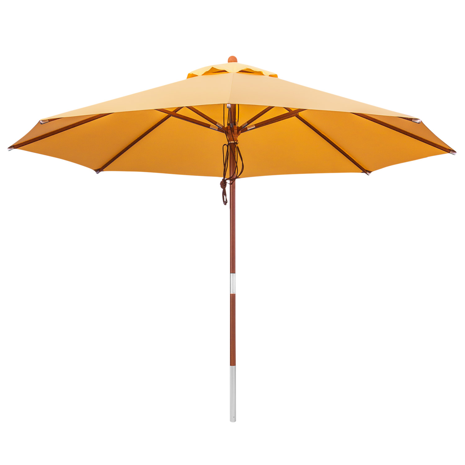 anndora Sonnenschirm 3m rund Sahara Gelb Winddach UV-Schutz