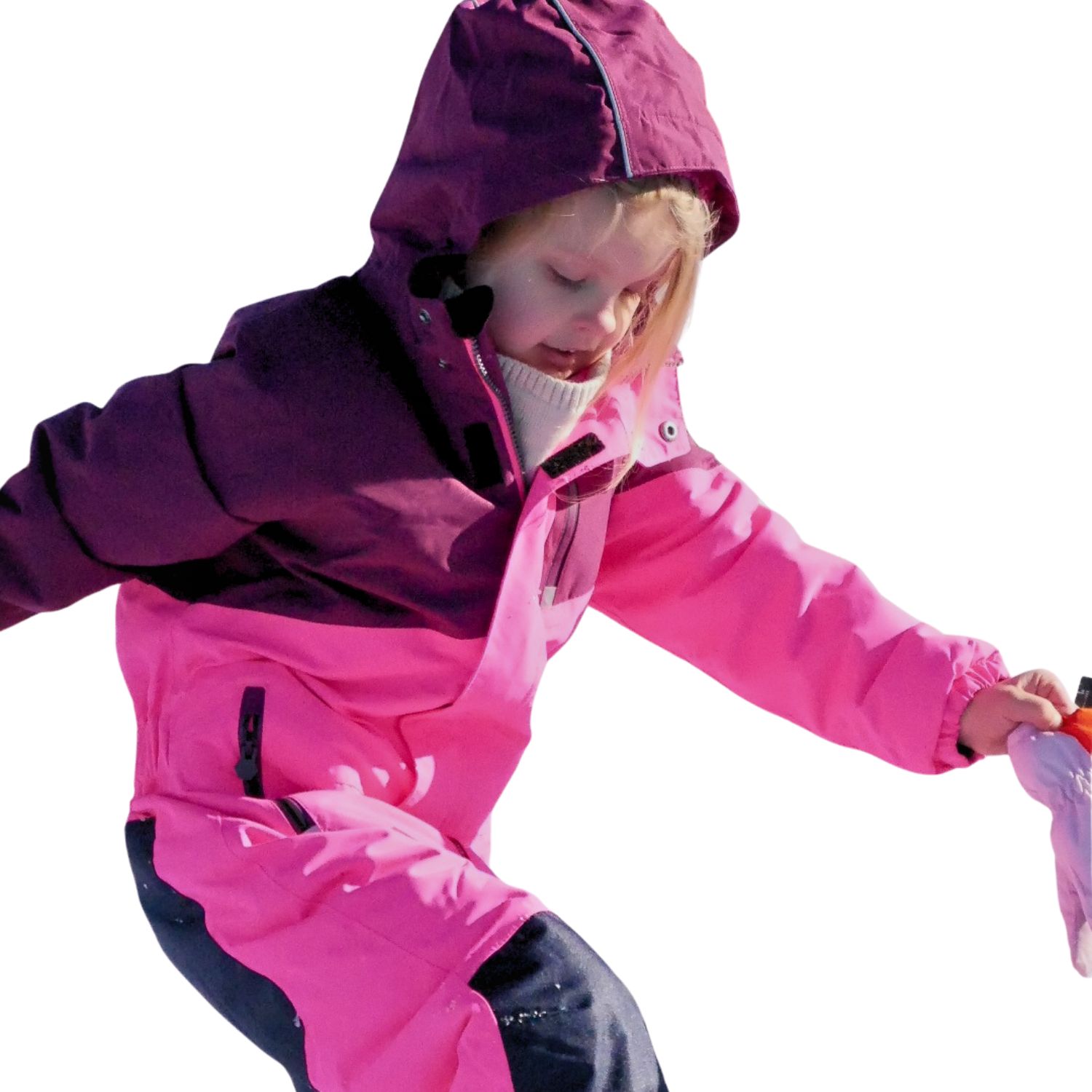 Mädchen Schneeanzug Gr.92 pink lila rosa Overall Einteiler