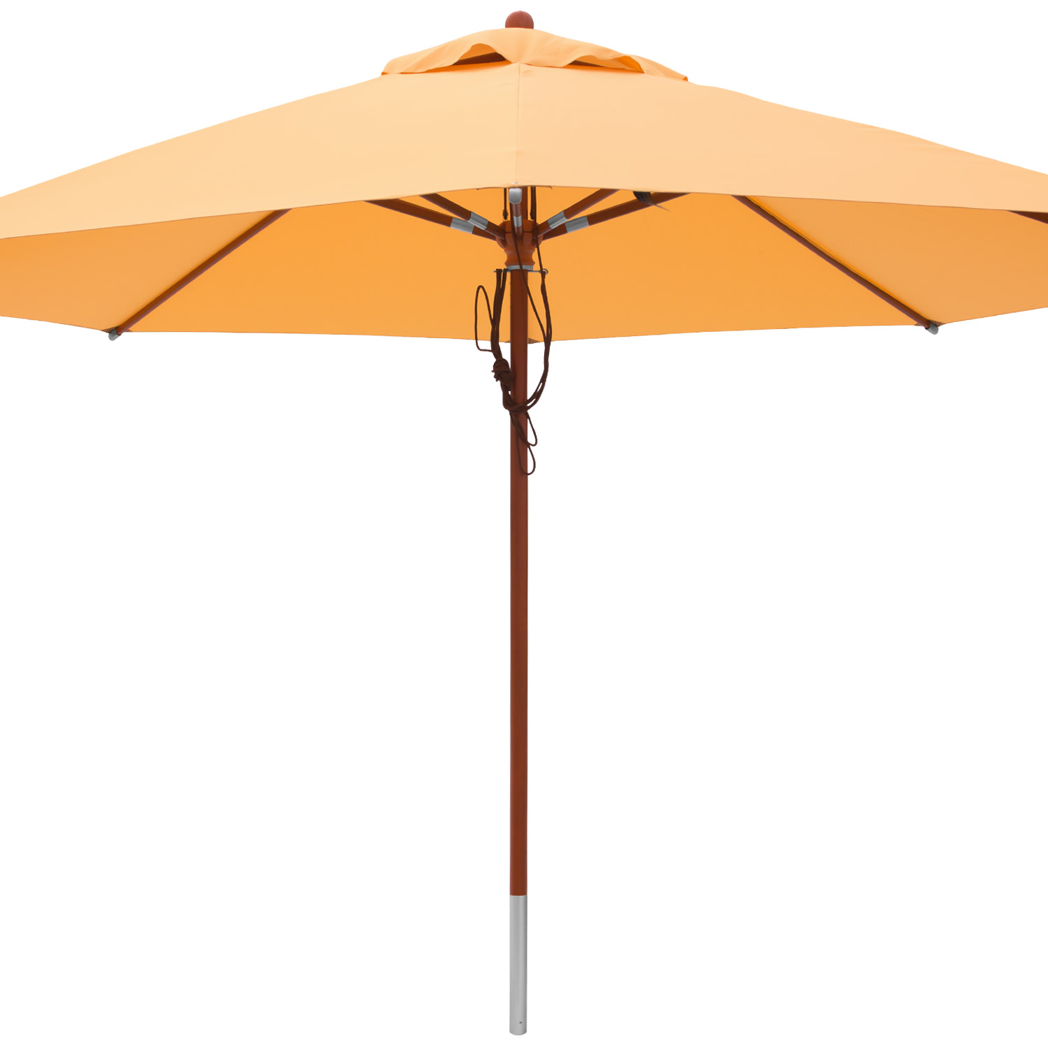 anndora Sonnenschirm Gartenschirm Marktschirm 4m rund Sahara Gelb Winddach UV-Schutz