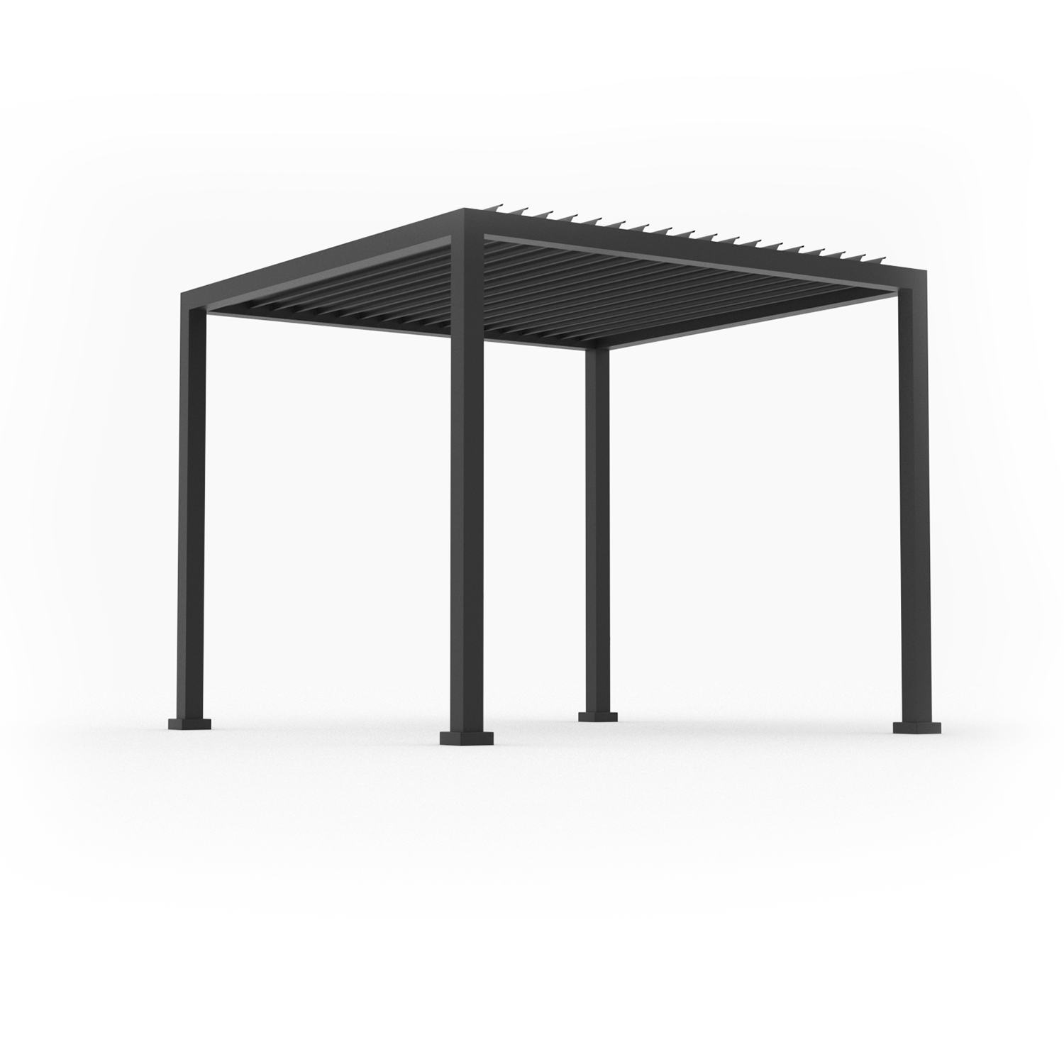 anndora Alu Pergola 3x3 m quadratisch Lamellendach frei stehend - Bedienungsanleitung Video
