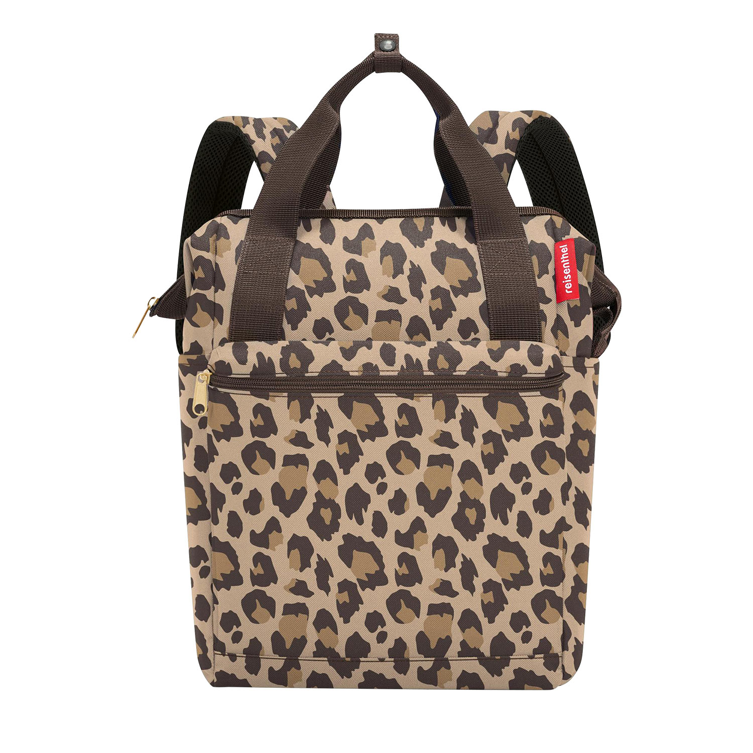 reisenthel Rucksack allrounder 12 Liter - leo machiato - Tragetasche Unitasche -stylische Leo-macchiato Tasche