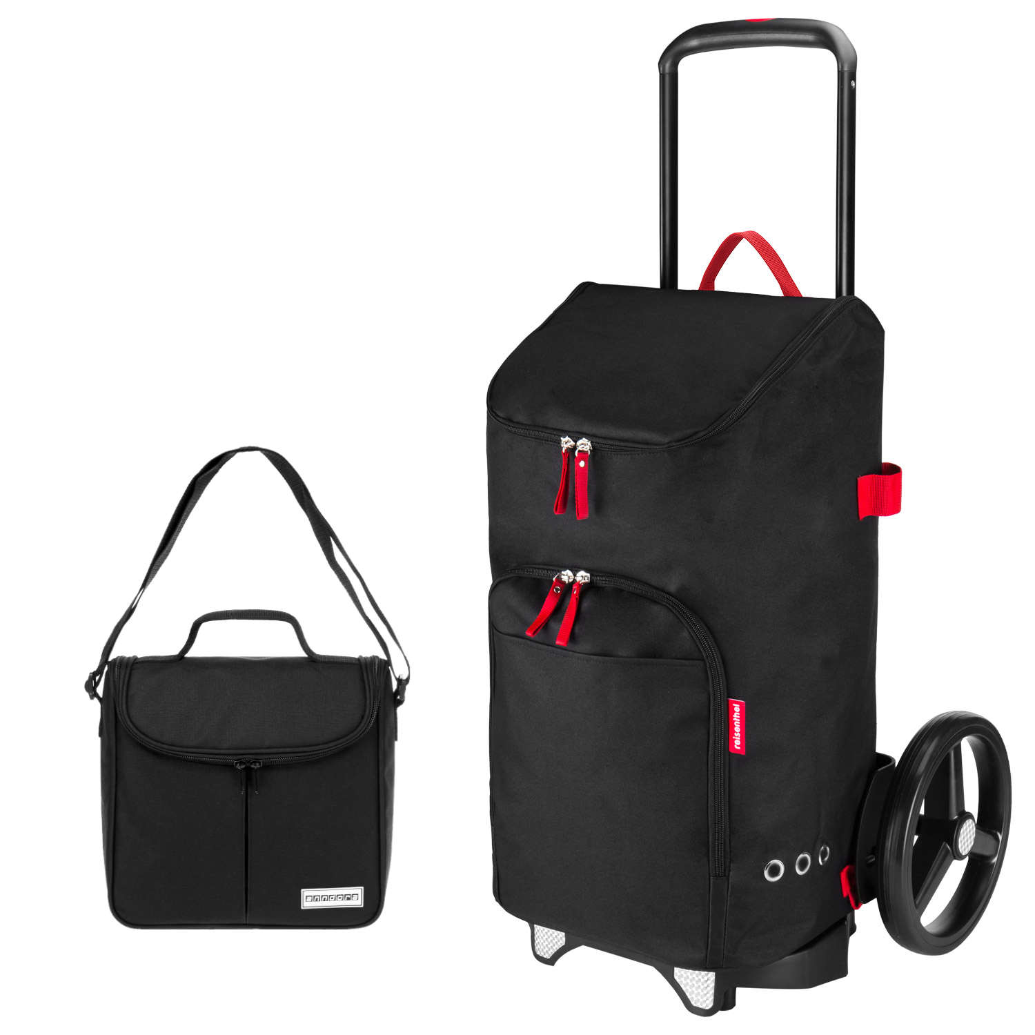 reisenthel citycruiser Einkaufstrolley rack + bag 45 Liter schwarz + mini Kühltasche