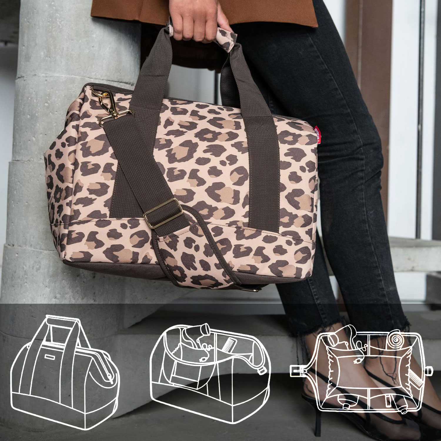 reisenthel allrounder M - forest gold dunkelgrün - Sporttasche, Reisetasche