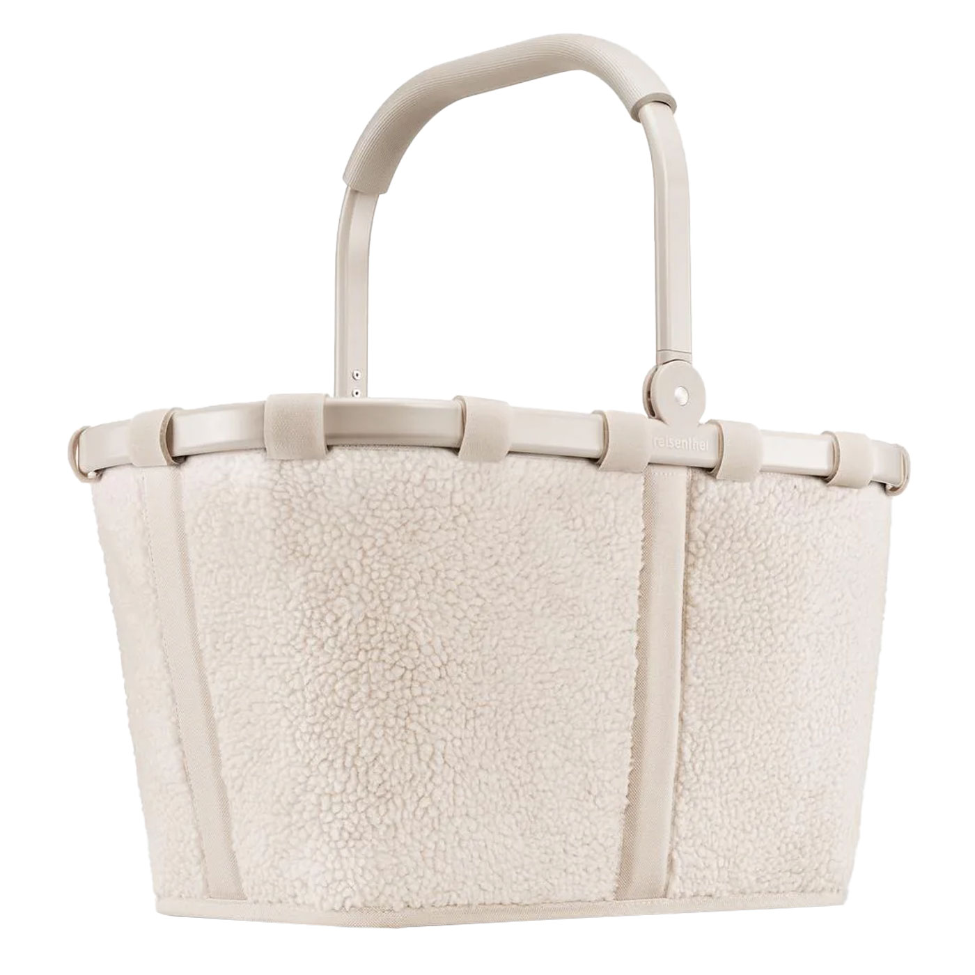 reisenthel Einkaufskorb carrybag teddy sand 22 L - kuschlig - weicher Henkelkorb