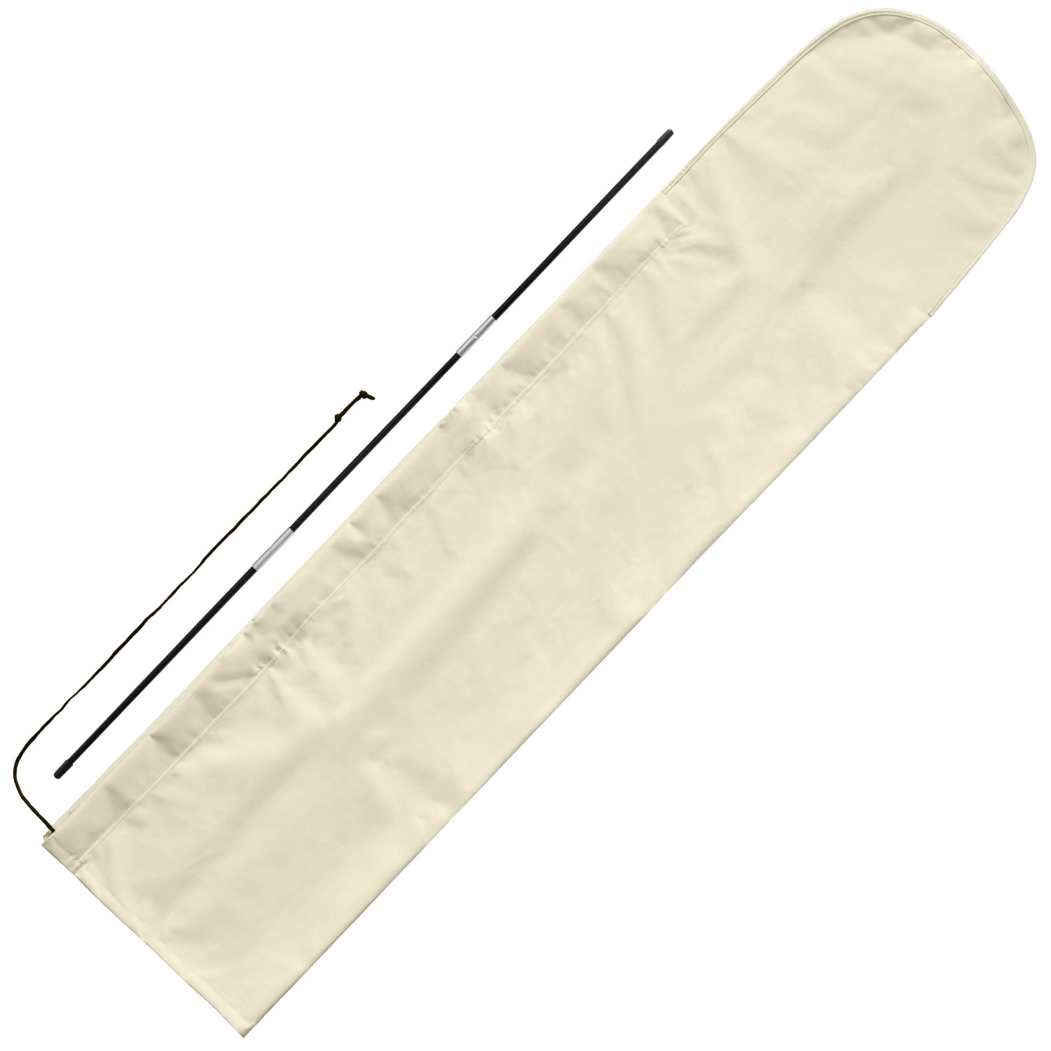 Sonnenschirm Husse Schutzhülle anndora für 4m rund / 3x3m quadratisch - Natural - mit Stab