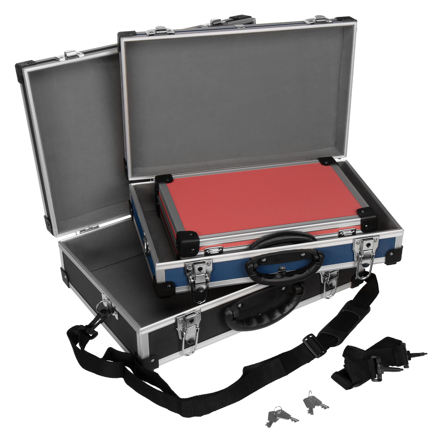 anndora Werkzeugkoffer - Aufbewahrungskiste Werkzeugkiste - ohne Inhalt 3 Stück 1 Preis