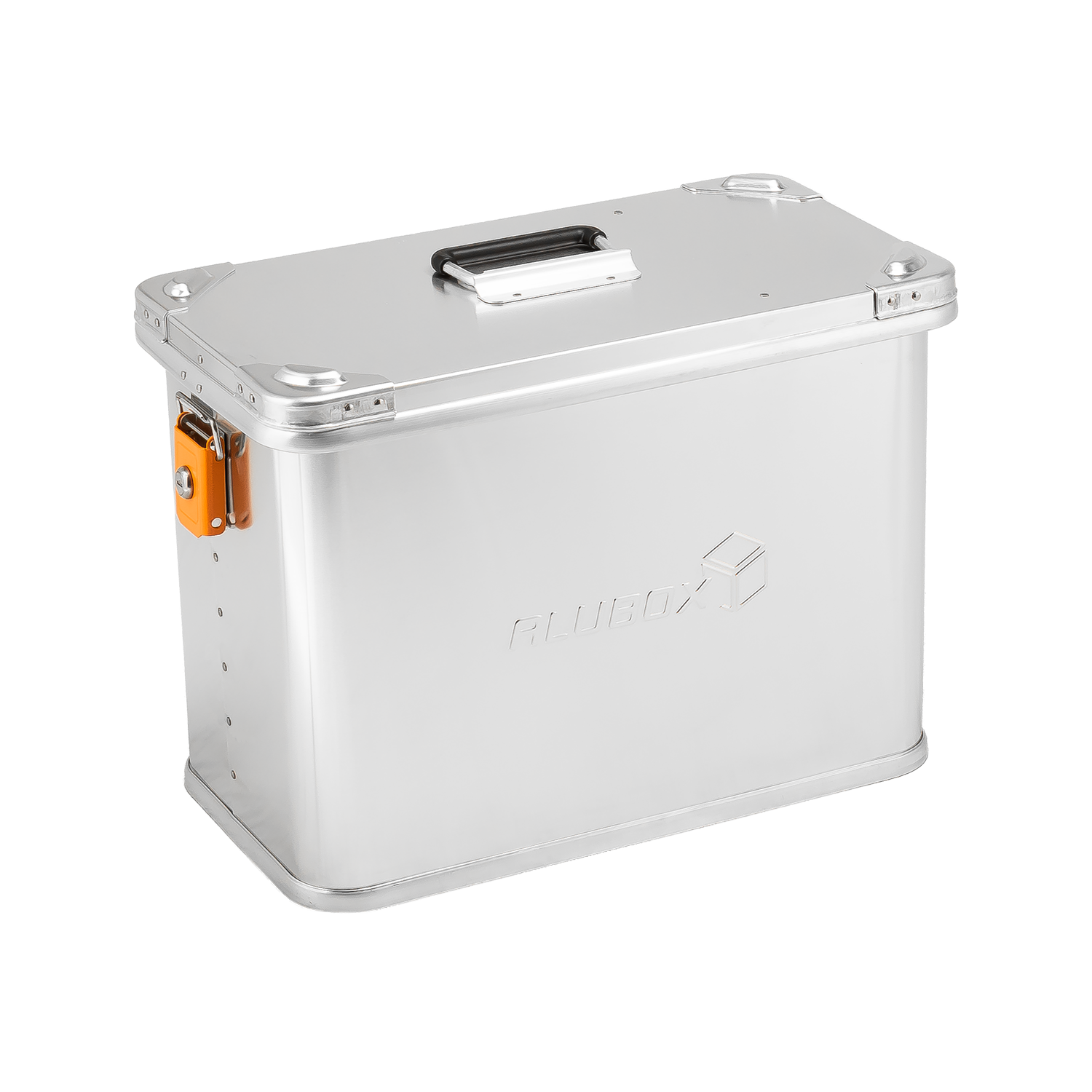 ALUBOX Motorradkoffer 32 L 52 x 29 x 38 cm abschließbar Alu 1,2 mm