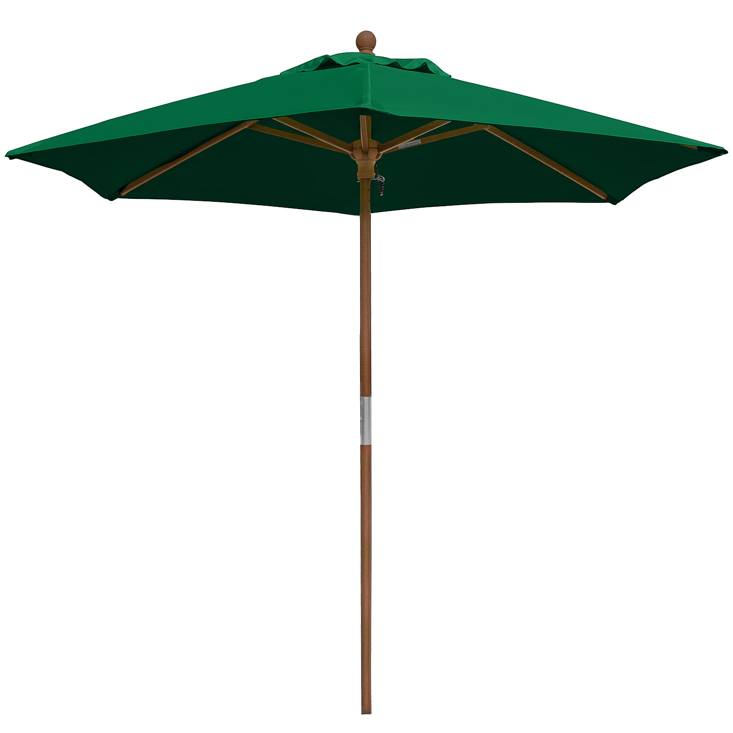 anndora® Sonnenschirm 2,1m rund Dunkelgrün Winddach UV-Schutz