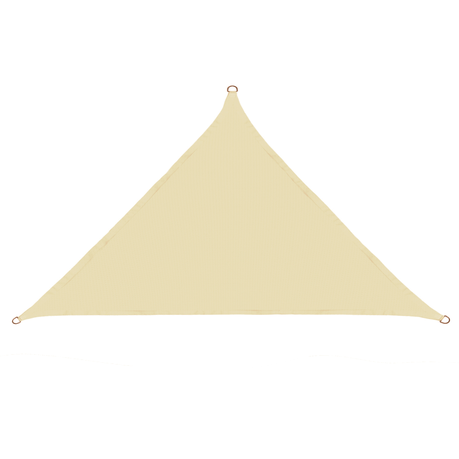 Sonnensegel dreieckig 3x3x4,25 m - 100 % Polyester - PU-beschichtet - Sonnenschutz - beige