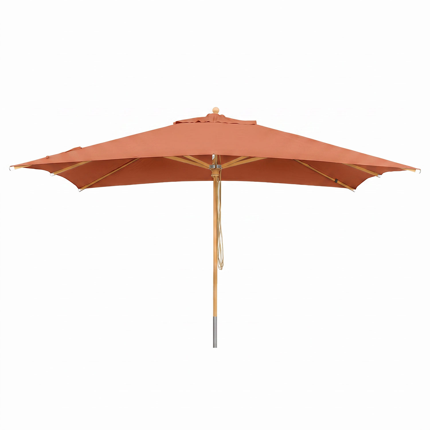Sonnenschirm 3x4m rechteckig hochwertiger Stoff Buche FSC® Holz anndora®