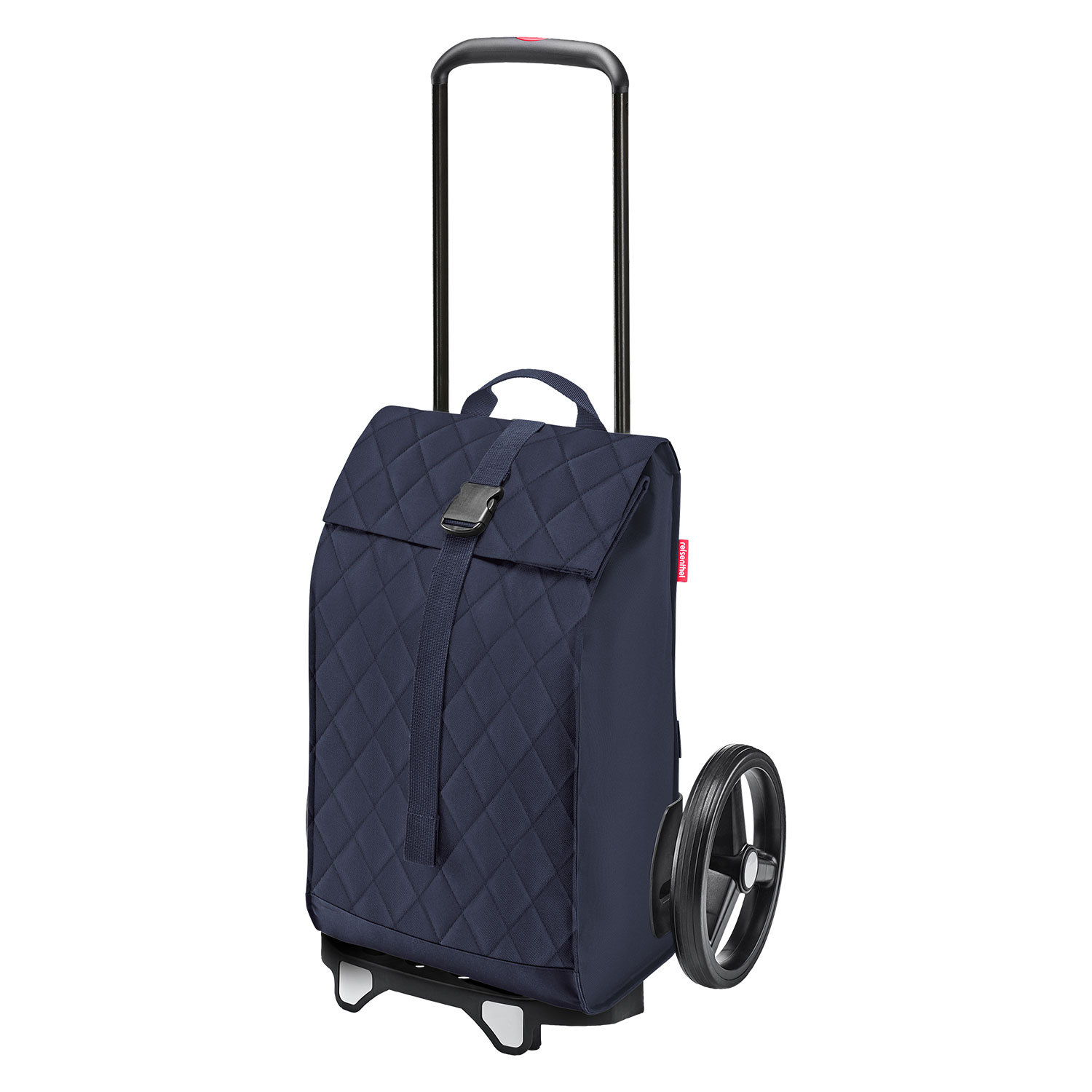 Einkaufstrolley blau gesteppt by Reisenthel - große Räder - 40 Liter - rhombus midnight