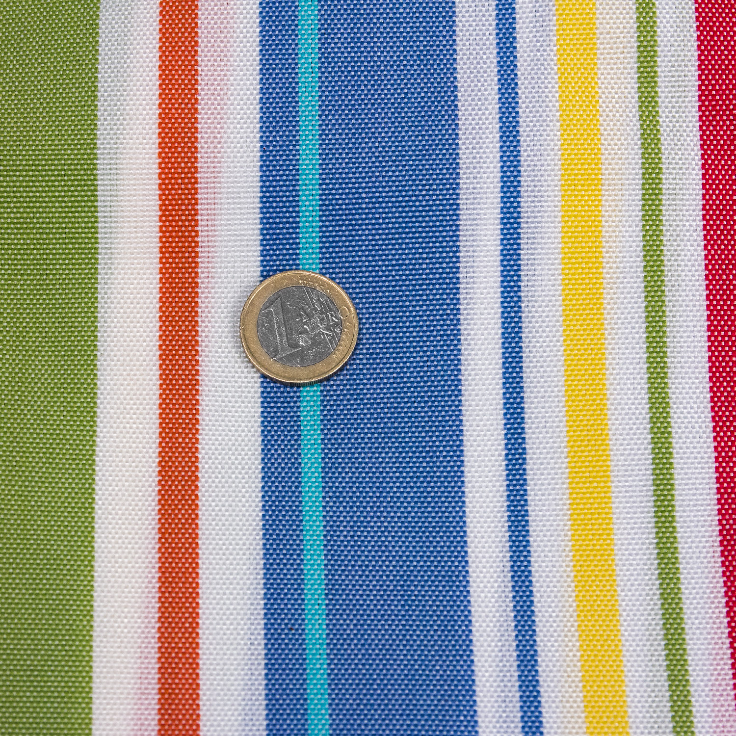 Ersatzstoff Sonnenschirm Deluxe 5m rund Gestreift 7 Farben Olefin® 100% Polychlorid