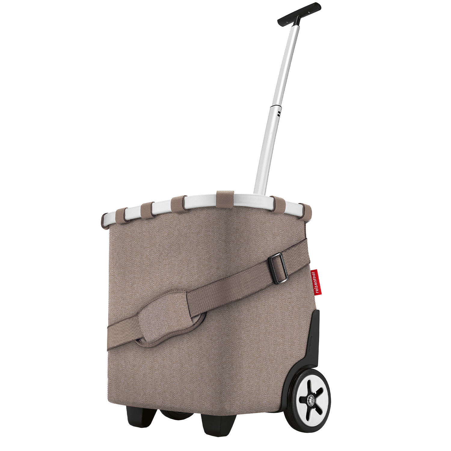 reisenthel carrycruiser Einkaufskorb herringbone mokka -40 Liter - Teleskopfunktion